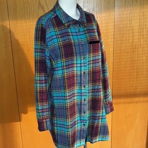 Soft Surroundings Plaid Tunic Top Sz XL